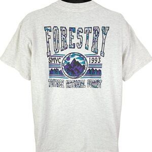 Toiyabe National Forest T Shirt Vintage 90s Forestry SMYC Youth Camp Made In USA